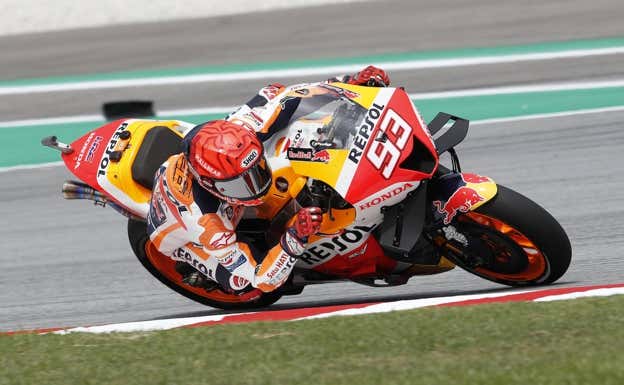 Marc Márquez, durante las pruebas de pretemporada en Sepang.  Repsol Honda Team