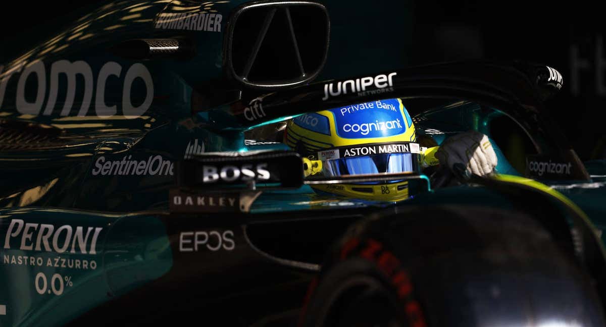 Fernando Alonso, durante el GP de Baréin de F1 2023. /Aston Martin