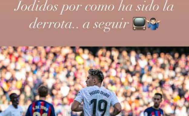 Hugo Duro dejó un 'recadito' en su Instagram.  Instagram Hugo Duro.