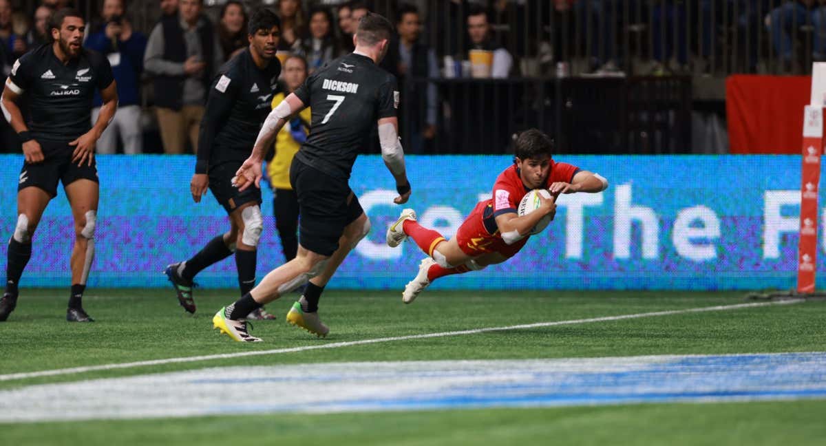 Ensayo de los Leones 7's ante All Blacks. /World Rugby Sevens