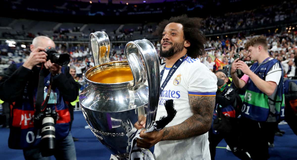 Marcelo ha ganado cinco Champions con el Real Madrid./Reuters