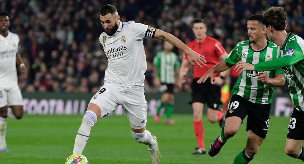 Karim Benzema, el pasado domingo en el Villamarín. /EFE