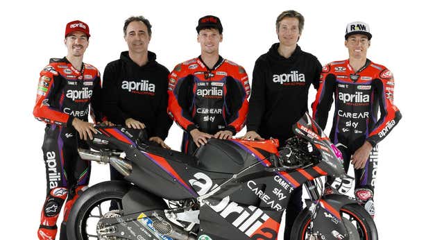 Aprilia presenta su ‘Equipo A’ reforzado pero sin la ventaja del factor sorpresa