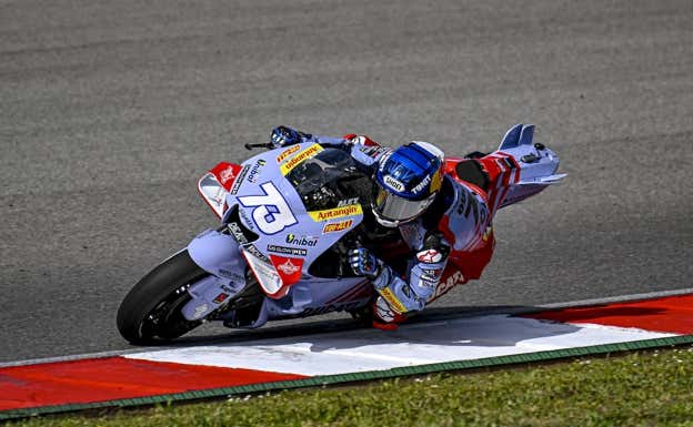 Álex Márquez, piloto de Gresini, en el test de Portimao.  EP
