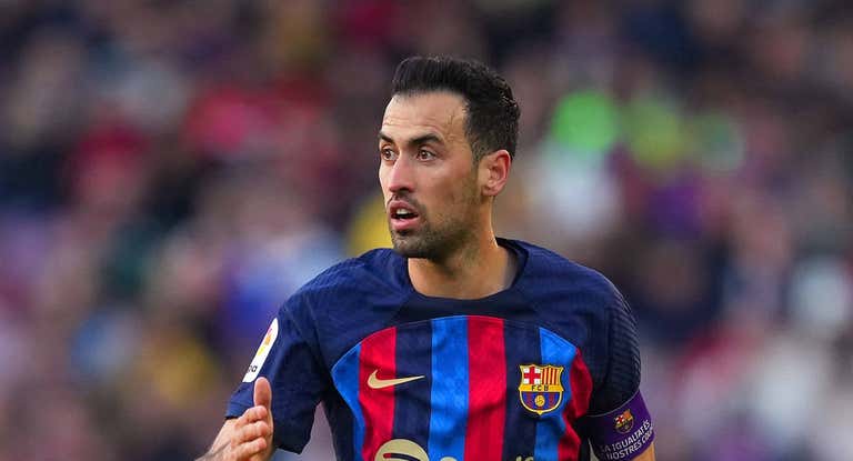Busquets, en un partido del Barcelona.