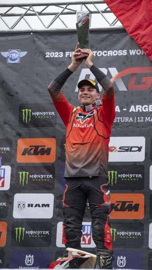 Rubén Fernández, ganador del MXGP de Patagonia-Argentina.  Honda