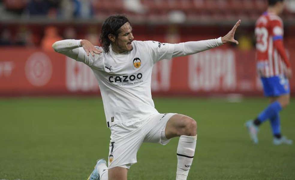 Valencia y Atlético de Madrid, los dos clubes que tocaron la fibra de Cavani