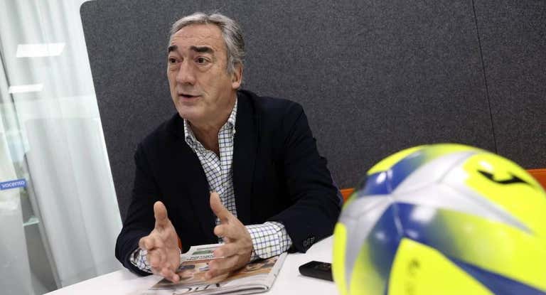 El presidente de la Liga Nacional de Fútbol Sala, Javier Lozano.