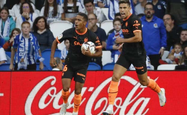 Samuel Lino marcó ante la Real Sociedad esta temporada. EFE