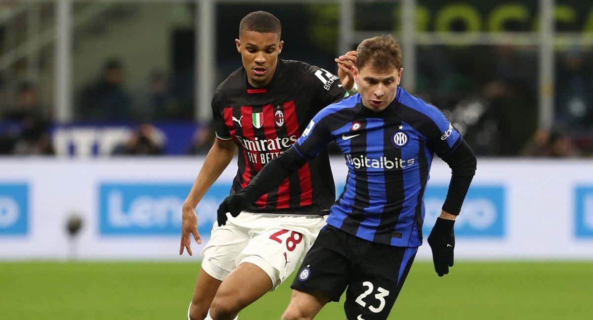 Milan e Inter, en un partido de esta temporada./GETTY