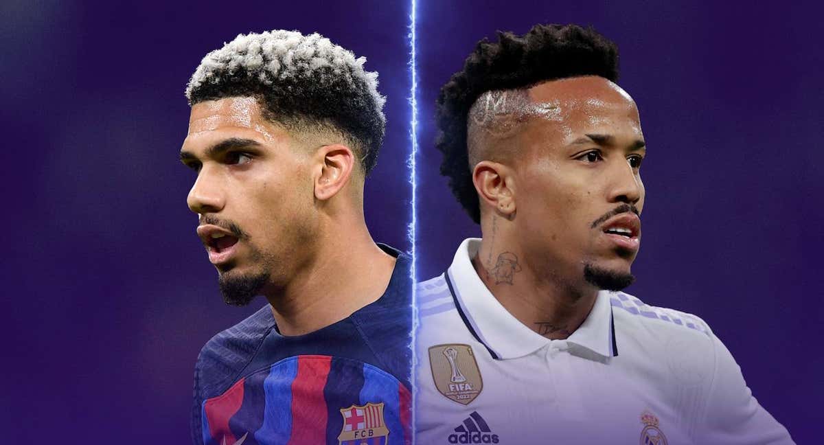 Araujo y Militao se enfrentan este domingo en el Clásico. /