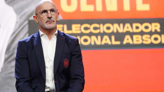 Luis de la Fuente en su presentación como seleccionador nacional./Efe