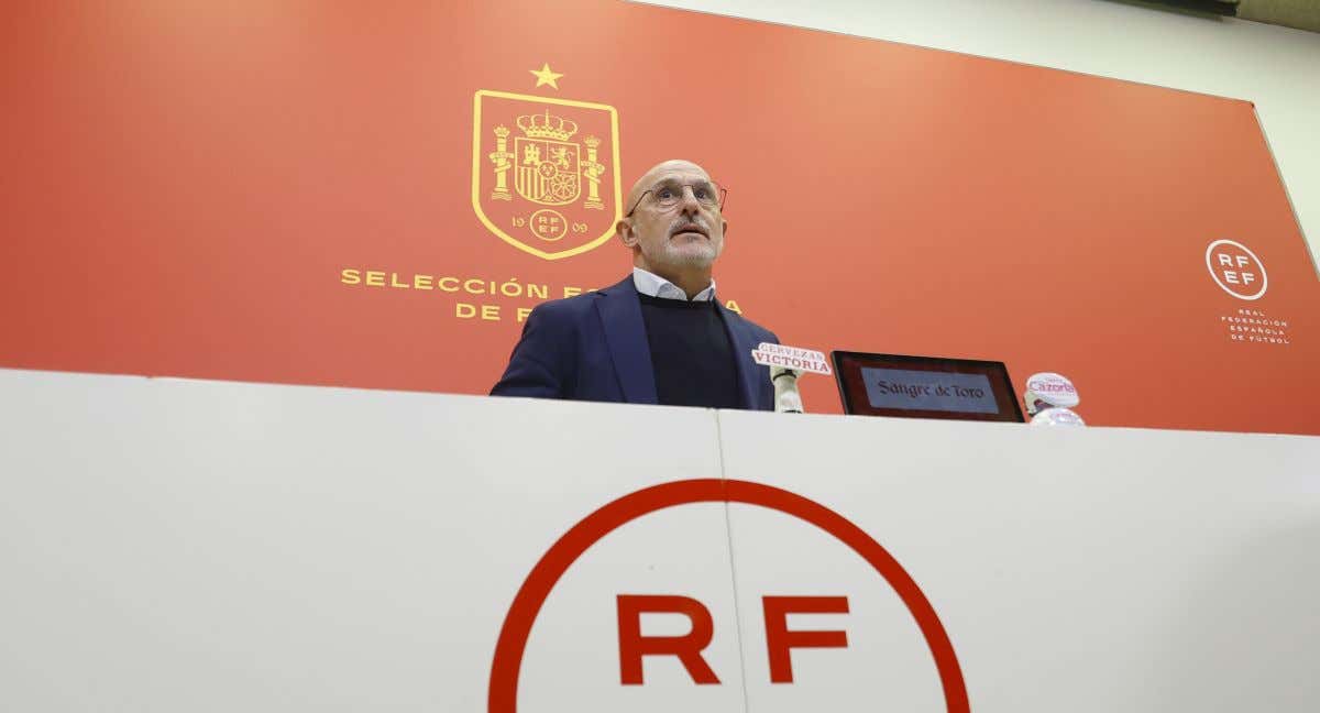 Luis de la Fuente, en su primera comparecencia.