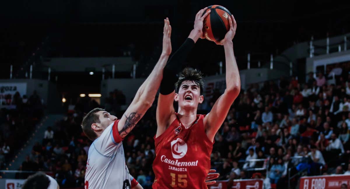 Aday Mara en su último partido frente al Obradoiro./ACB Media