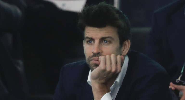 Gerard Piqué, durante un acto de la Copa David