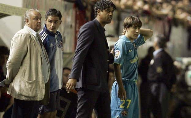 Frank Rijkaard le dio la oportunidad a Bojan Krkic.  AGENCIAS