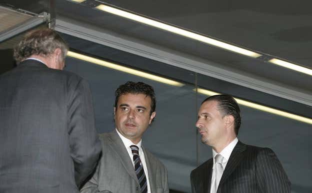 JAS, junto a Ramón Calderón y Pedja Mijatovic.