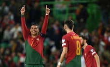 Otro récord de Cristiano Ronaldo para la posteridad que celebra con doblete