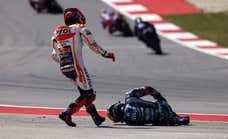 Así fue el accidente de Marc Márquez en el GP de Portugal de MotoGP 2023