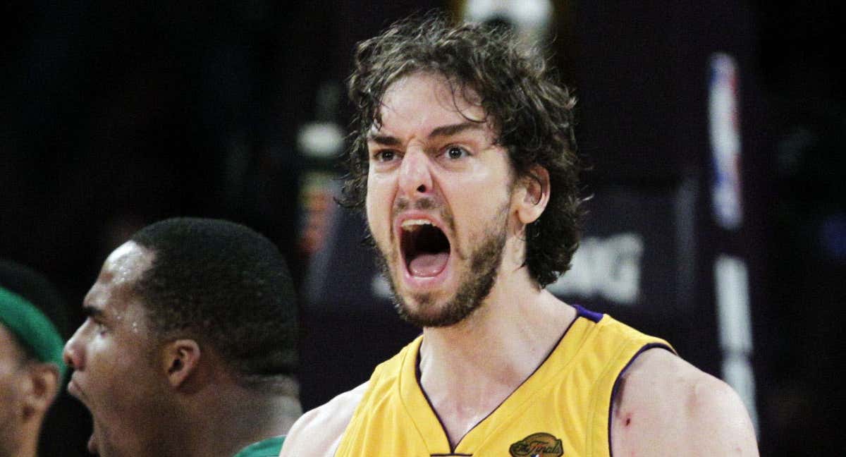 Pau Gasol durante las Finales de la NBA en 2010.