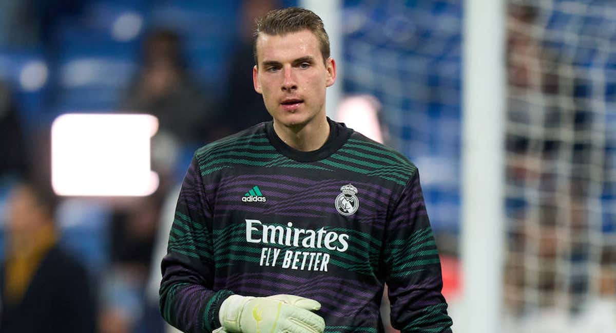 Andriy Lunin, portero del Real Madrid./GETTY