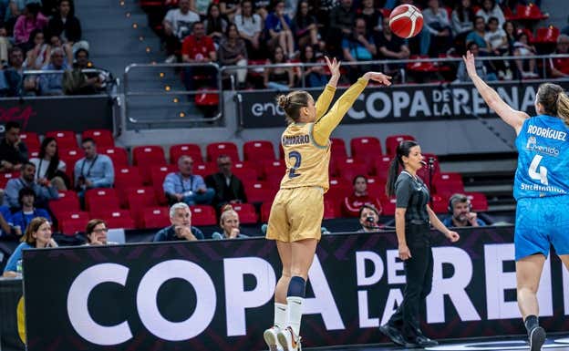 Lucía Navarro, en su debut en Copa.  FEB