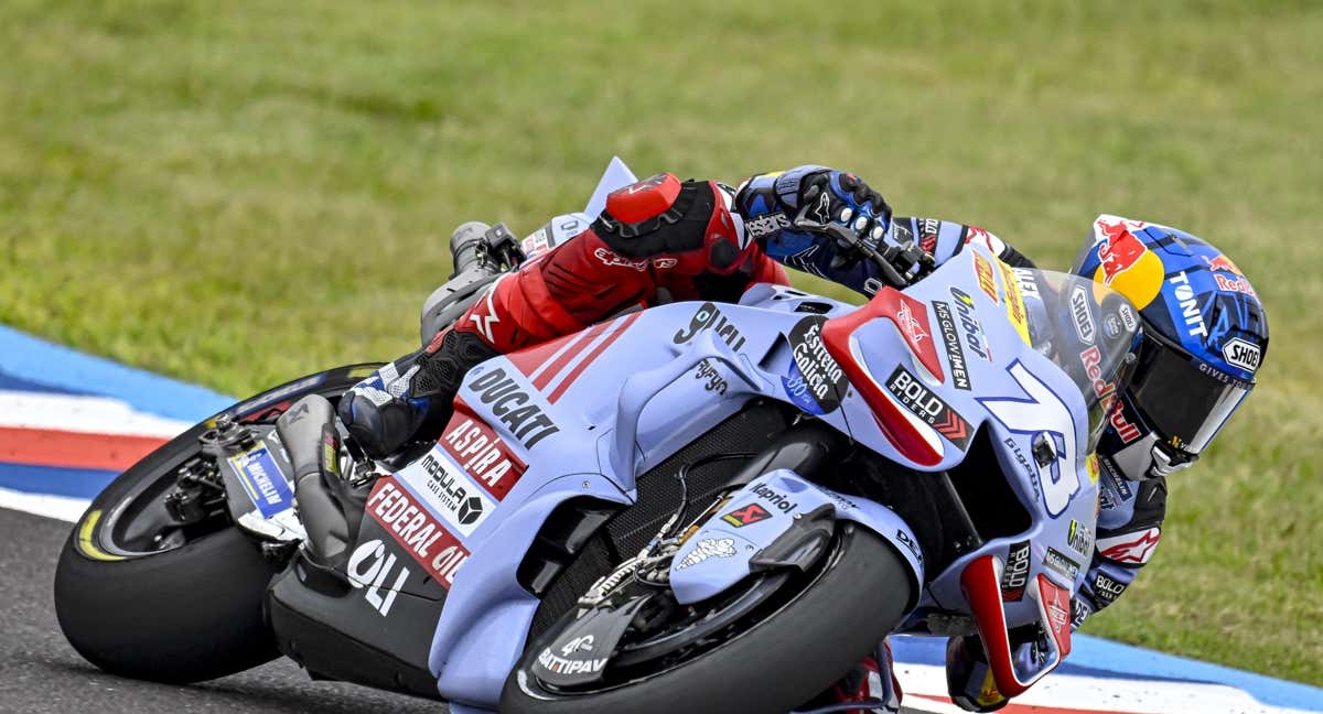 Álex Márquez, durante la clasificación de MotoGP en Argentina. /EP