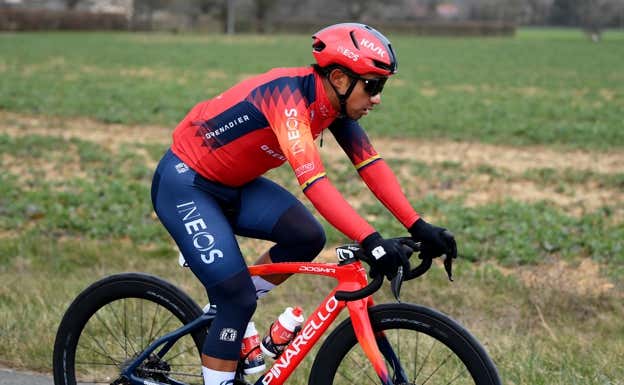 Jhonatan Narváez, durante A Través de Flandes.  INEOS GRENADIERS / GETTY SPORT