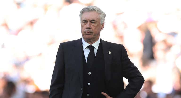 Carlo Ancelotti, durante el Real Madrid-Valladolid.