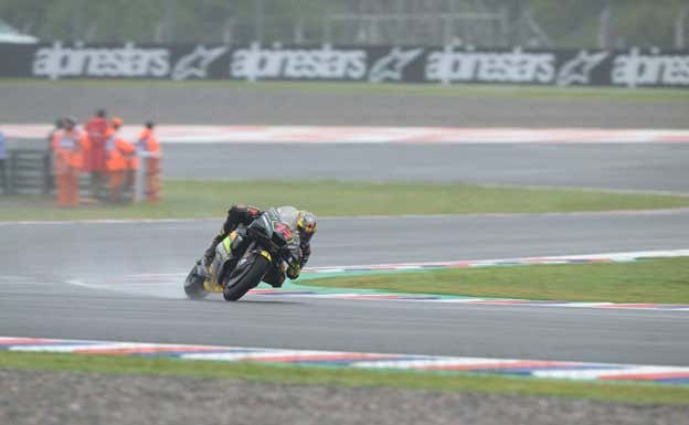 Marco Bezzecchi, durante la carrera del GP de Argentina de MotoGP 2023.  AFP