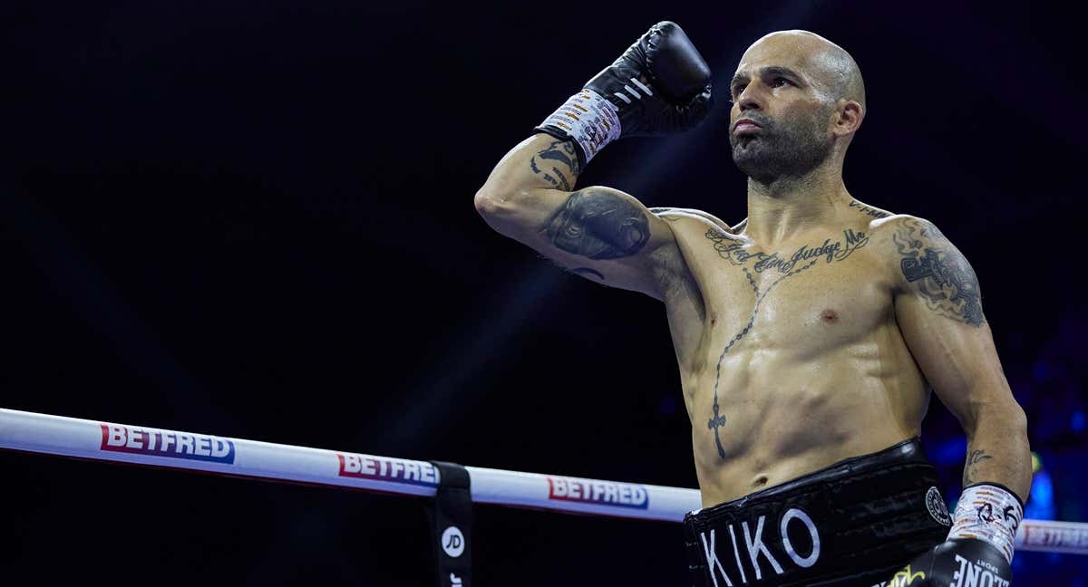 Kiko Martínez, siendo presentado en su combate ante Jordan Hill./Matchroom