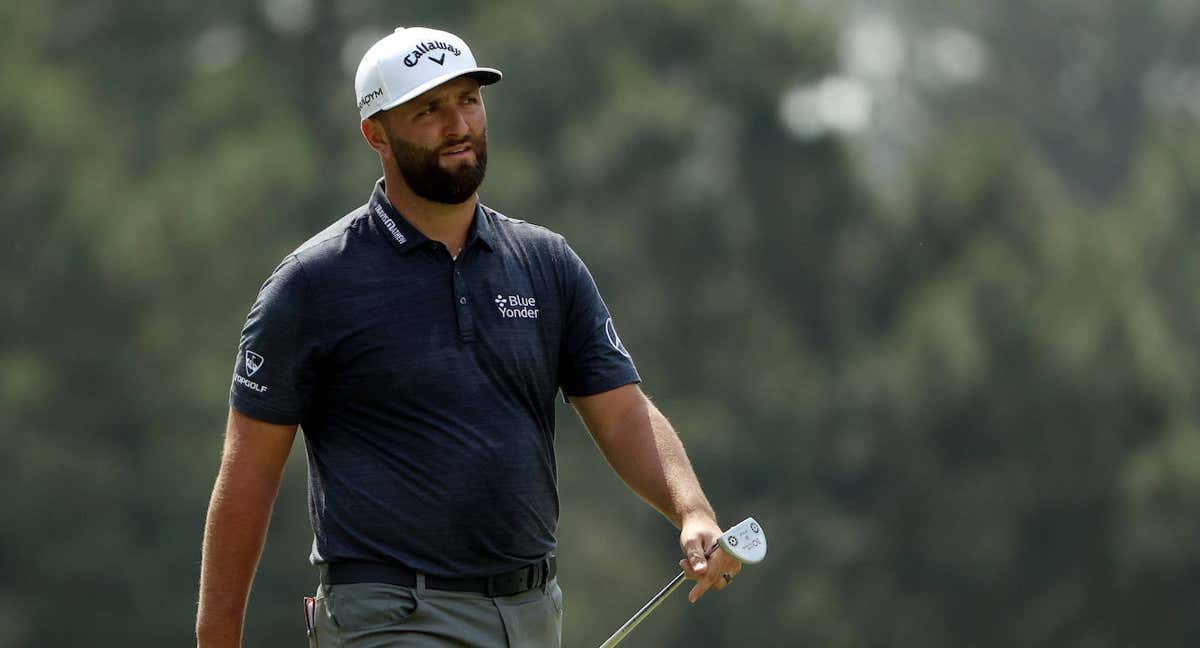 Rahm, ayer, en Augusta. /Getty