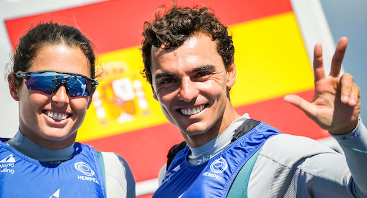 Nora Brugman y Jordi Xammar, en el Sofía. /SAILING ENERGY