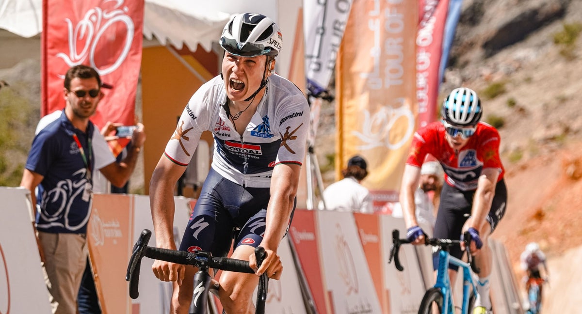 Mauri Vansevenant firma la victoria en la etapa reina de la Vuelta a Omán.