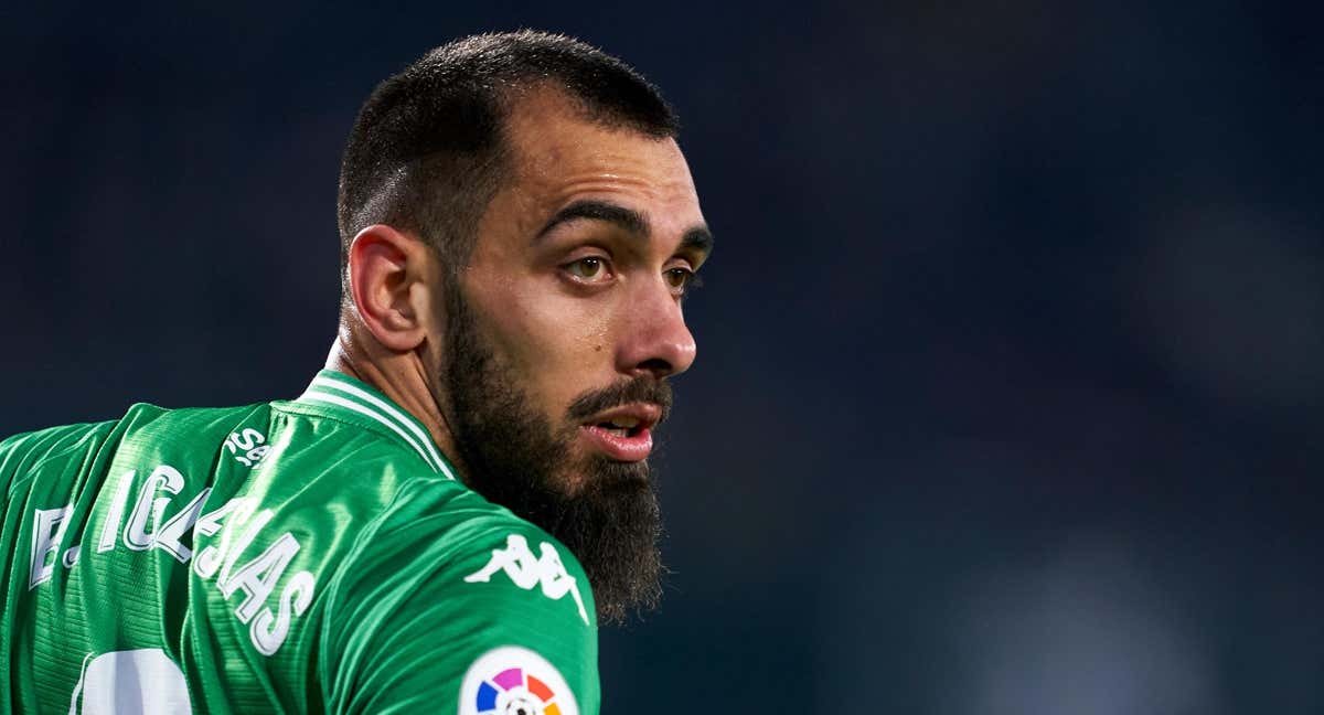Borja Iglesias, durante un partido de 2022