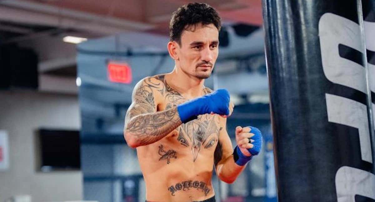 Max Holloway, durante un entrenamiento./UFC