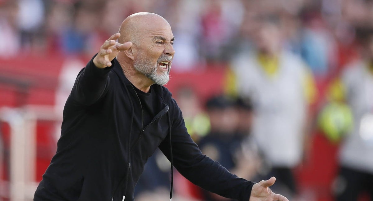 Sampaoli durante su etapa en el Sevilla.