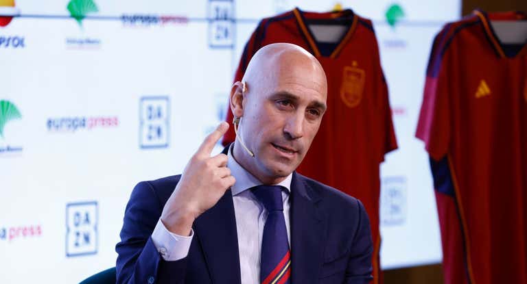 Rubiales, en una comparecencia.