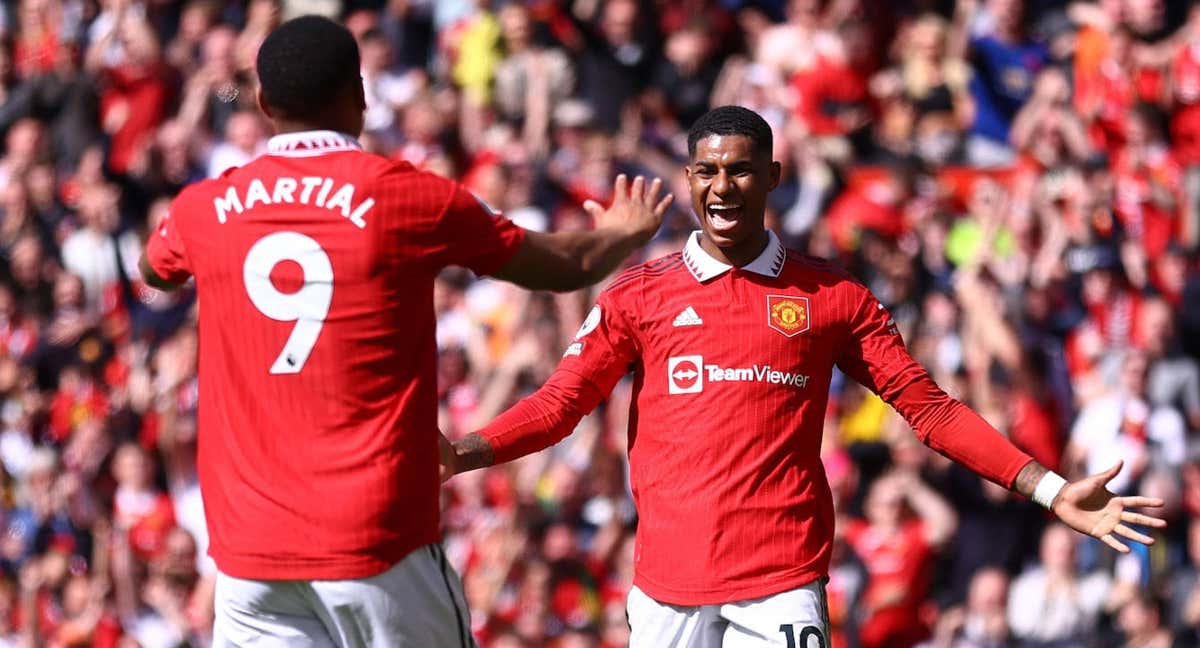 Rashford en un partido con el United. /REUTERS