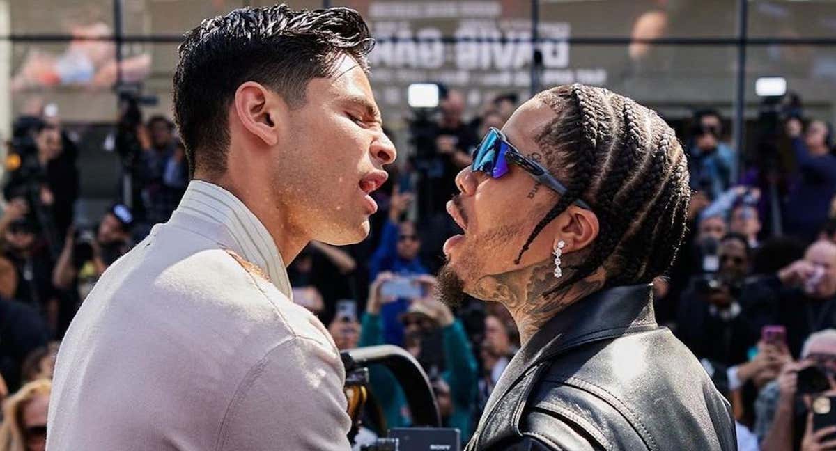 Ryan García y Gervonta Davis, cara a cara en la primera rueda de prensa de presentación de su combate./Showtime Boxing