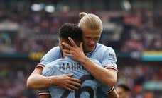 Mahrez se viste de Haaland y el Manchester City se mete en la final de la FA Cup