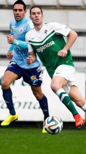 Nano acabó su etapa de futbolista en el Racing Ferrol. EFE