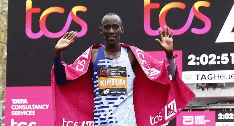 Kelvin Kiptum, en Londres.