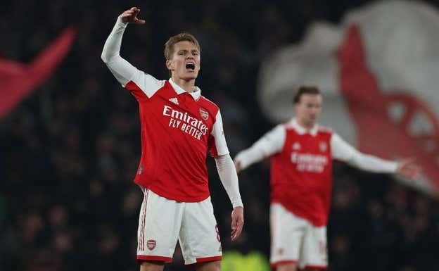 Martin Odegaard, futbolista del Arsenal. AFP