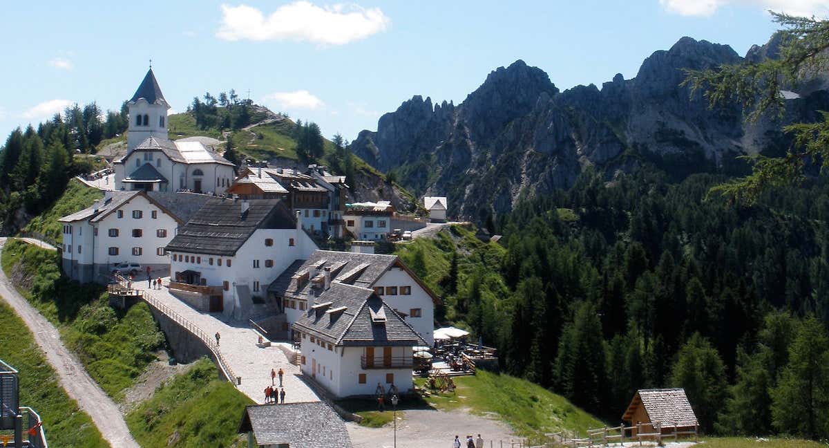 Santuario del Monte Lussari, final de la etapa 20 del Giro 2023./Flickr/Bojern von Thuelen