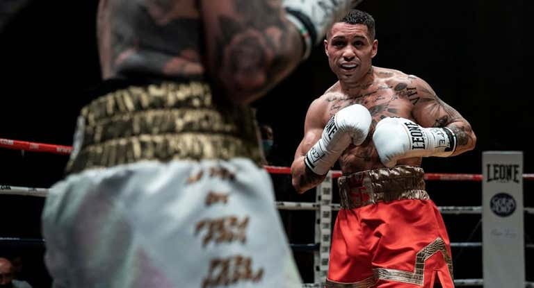 Salvi Jiménez, durante un combate.