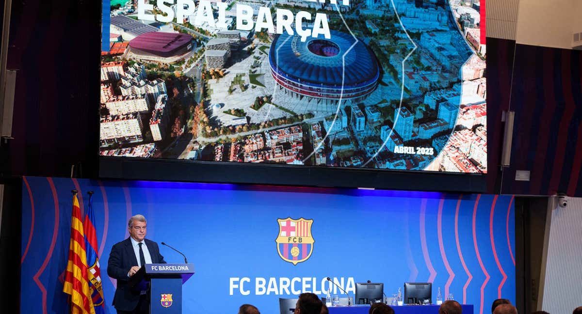 Laporta, en la presentación./FCB
