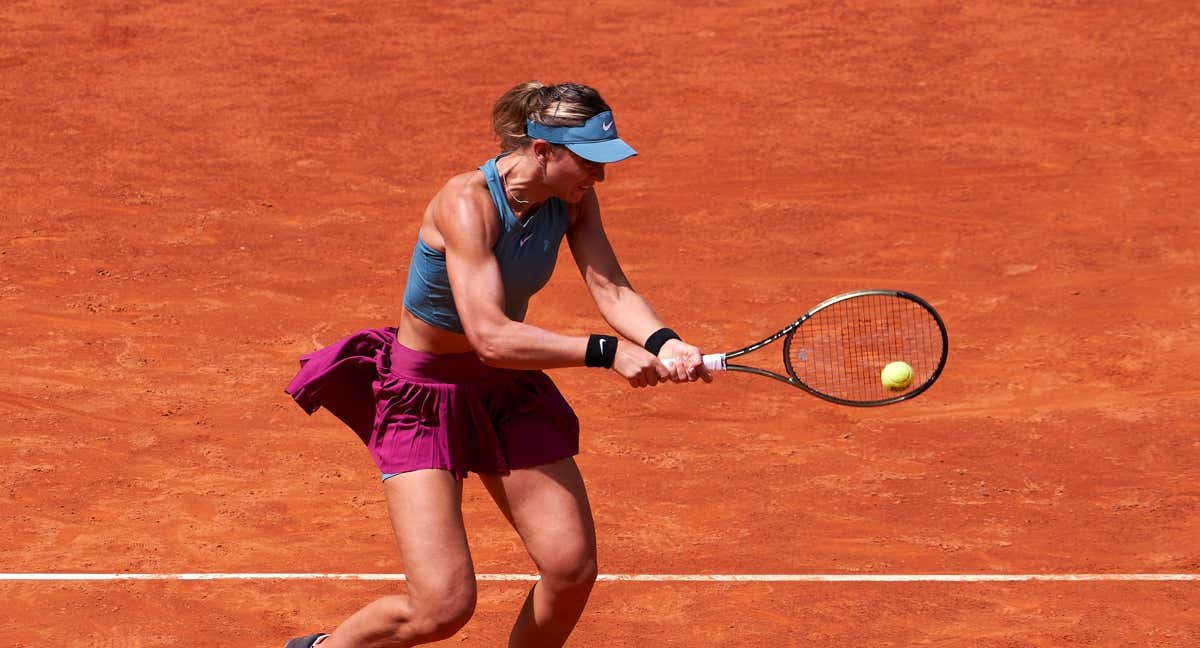 Paula Badosa ha debutado con victoria en el Masters 1000 de Madrid./MUTUA MADRID OPEN