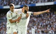 Un desatado Benzema pone al rojo vivo la lucha con Lewandowski por el Pichichi