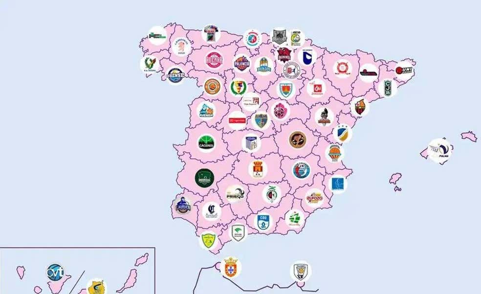 Cuál es el equipo más querido de cada rincón de España... sin contar el fútbol